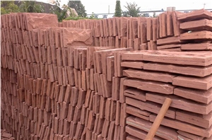 Exterior Decorative Wall Tile,Red Mushroom Sandstone Wall Cladding