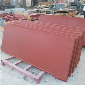 Red Sand Stone Wall Covering Red Sand Stone Cladding Honed Surface