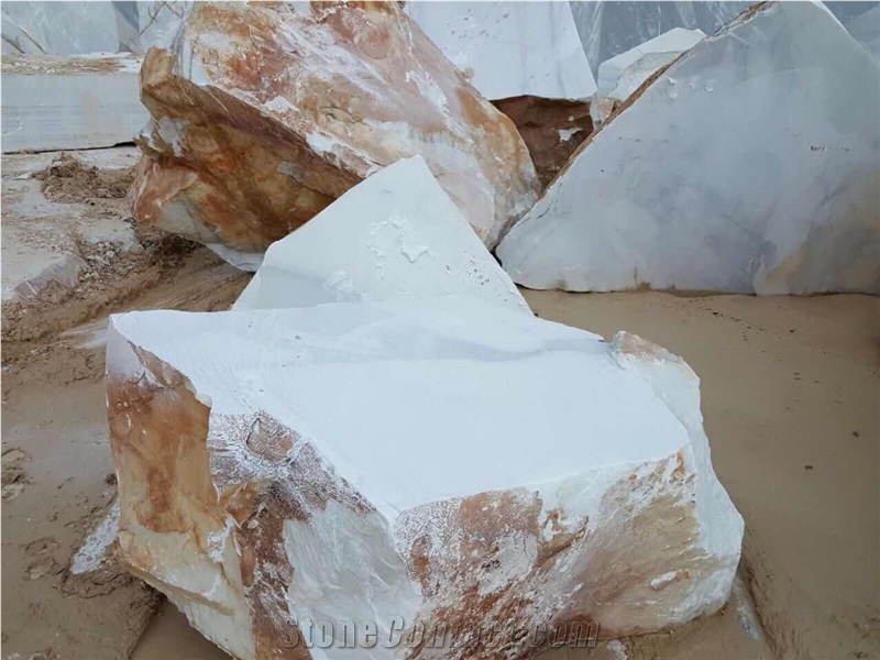 Italian Calacata Betog White Marble Blocks, Calacata Betog Own Quarry