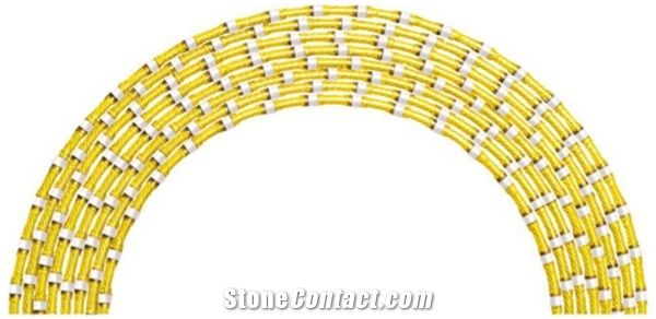 Sintered Bead Diamond Wire Saw for Granite Bloack Cutting