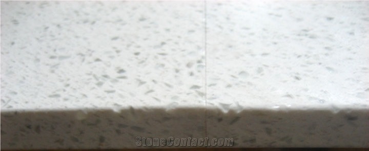 Snow White Quartz Artificial /Grey/White/Black/Beige/Green Colors Solid Surface Artificial Quartz Stone Slab for Vanity Tops