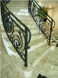 High-Quality Marble Stairs in Beige