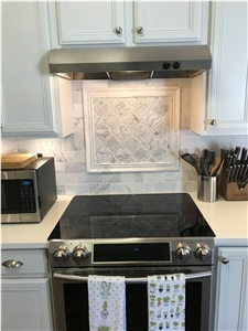 Beautiful Kitchen Done in Francini Lucastone Arctic White Quartz
