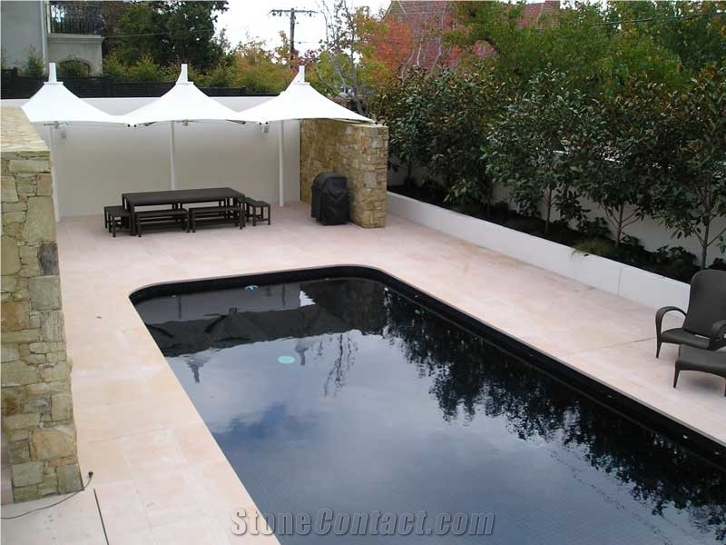 Stawell Sandstone Tiles for Pool Surround