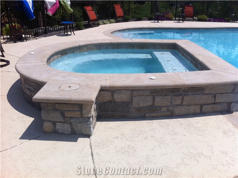 Aux Vases Buff Bullnosed Pool Coping