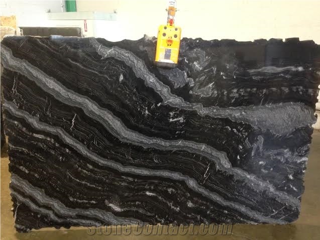 Black Agatha 3cm Slabs, Agata Granite