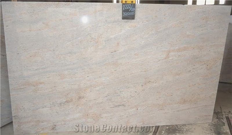 Crema Amelia Granite 3cm Slabs, Polished Surface