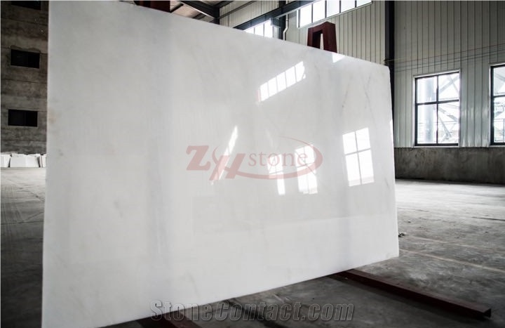 Pure White Marble Audi Snow White Slabs Wall Covering Tiles