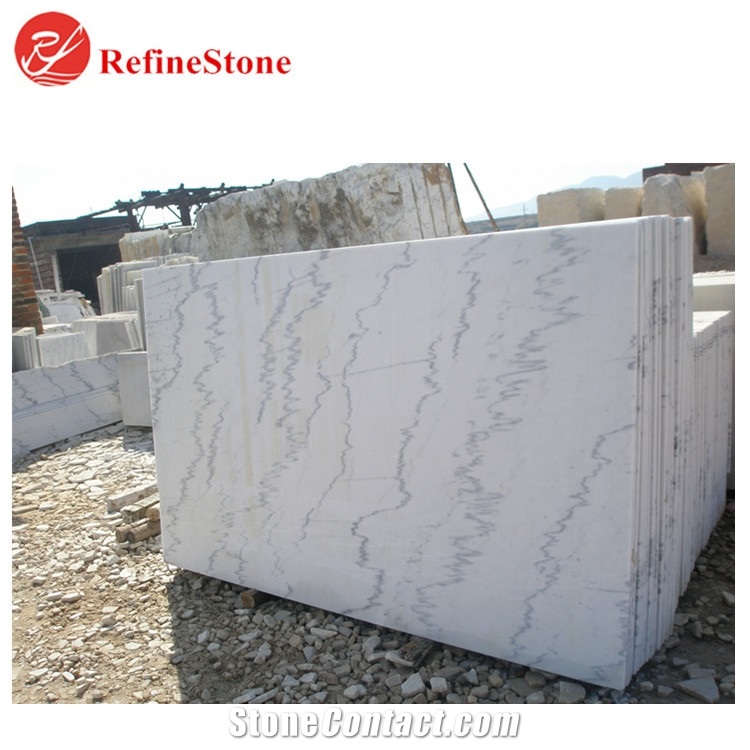 Chinese Guangxi White Marble Floor Tiles