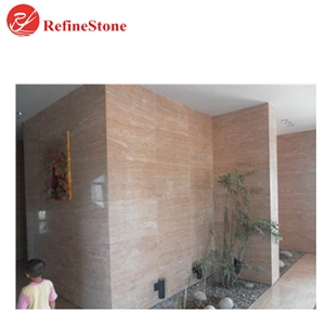 Chinese Henan Beige Travertine Slabs And Tiles
