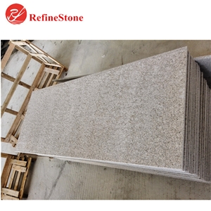 G682 Beige Granite Tiles,Cheap Flamed Chinese Yellow Granite for Project Slabs