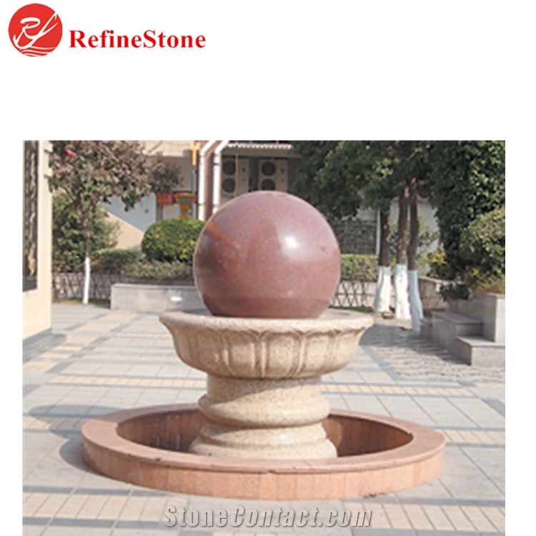 Garden Natural Stone Ball Water Fountain