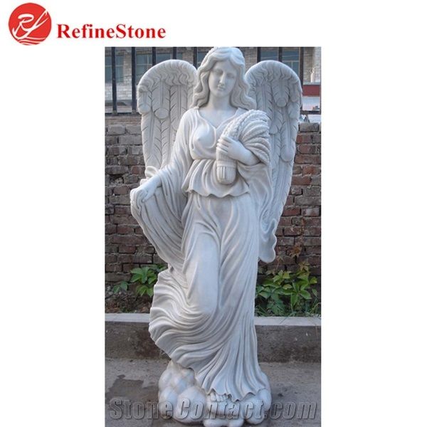 Garden Stone Large Angel Statues In, Large Outdoor Stone Angel Statues
