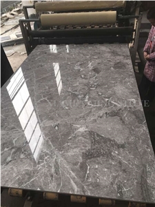 Athena Gray Marble High Glossy Polished Marble Slab,Machine Cutting Tiles Panel for Bathroom Wall Cladding,Hotel Lobby Floor Paving Pattern