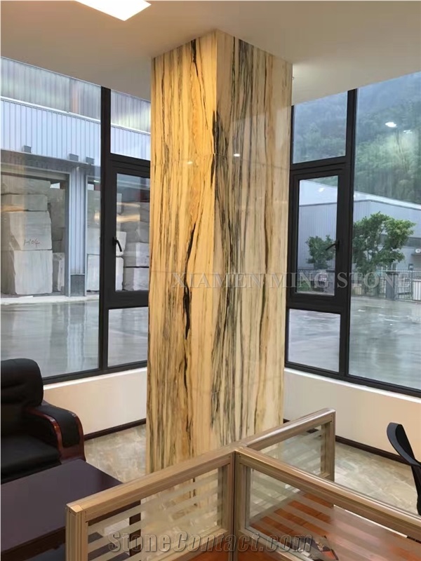 Bamboo White Wooden Marble Polished Marble Slabs with Green Veins,Verde Apollo Cutting Tiles Panel for Wall Cladding,Floor Covering
