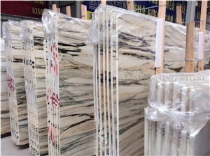 Bamboo White Wooden Marble Polished Marble Slabs with Green Veins,Verde Apollo Tiles Panel Interior Wall Cladding,Floor Covering