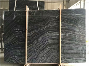 Black Wooden Vein Marble Slab Polished, Ancient Black Wood Grain Slabs, Panel Tiles for Wall Cladding,Floor Covering