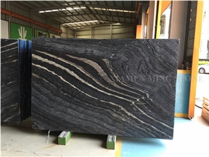Black Wooden Vein Marble Slab Polished Free Sample, Ancient Nero Slabs Tiles Machine Cutting Panel Tiles for Bathroom Wall Cladding,Floor Covering