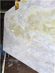 Blue River Marble Polished Lemon Ice Spring Slabs,Machine Cutting Tiles Panel Interior Floor Covering,Wall Cladding Skirting French Pattern