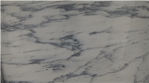 Blue Sky White Landscaping Marble Machine Cutting Slab,Tiles Panel for Interior Wall Cladding,Bathroom Floor Covering Pattern Polished Slabs