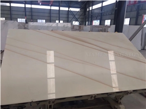 China Absolute White Marble High Polished Slabs with Gold Veins,Machine Cutting Tile Panel Hotel Lobby Floor Covering Pattern