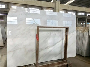 China Guangxi White Marble Polished Slab,Machine Cutting Crystal White Panel Tiles for Wall Cladding,French Pattern Bathroom Floor Covering
