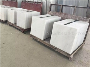 China Guangxi White Marble Polished Slabs High Glossy,Machine Cutting Panel Tiles for Wall Cladding,French Pattern Floor Covering