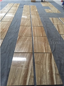 China Honey Onyx Translucent Backlit High Glossy Beige Slabs,Machine Vein Cutting French Tiles Pattern Cladding,Floor Covering Bathroom