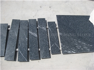 Honed Snow Grey Granite Tiles,China Jet Mist Granite,Nero Branco Granite,Jet Mist Black Granite,China Black Via Lactea Tiles Garden Stepping