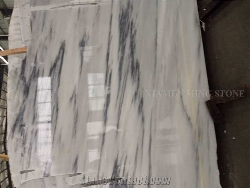 Lighting Landscaping China White Marble Machine Cutting Tiles, Panel for Interior Wall Cladding,Bathroom Floor Covering Pattern Polished Slabs