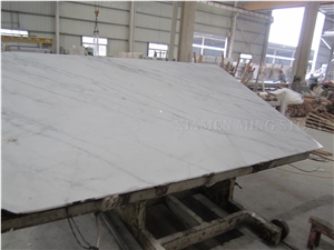 Polished China Bianco Carrara White Marble Slabs,Machine Cutting Antico Fox White Marble Tiles for Wall Cladding,Bathroom Floor Covering Pattern