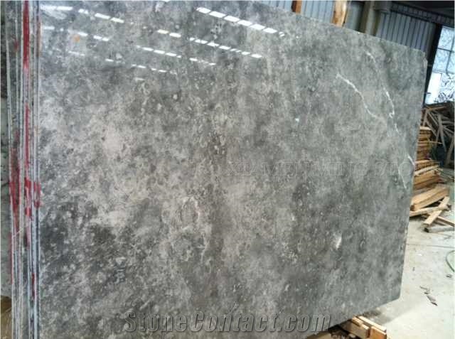 Silver Sable Grey Marble Polished Slabs,Machine Cutting Tiles Panel for Hotel Bathroom Wall Cladding,China Gray Marble Floor Covering Pattern