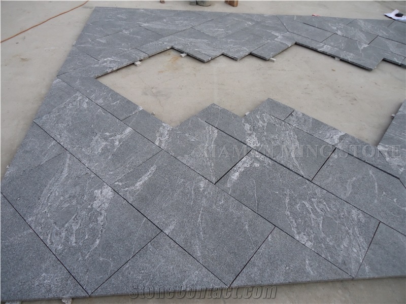 Snow Grey Granite Polished Machine Cutting Tiles,China Jet Mist Black Granite,Nero Branco Granite,,China Black Via Lactea Tiles Pool Surround Paving