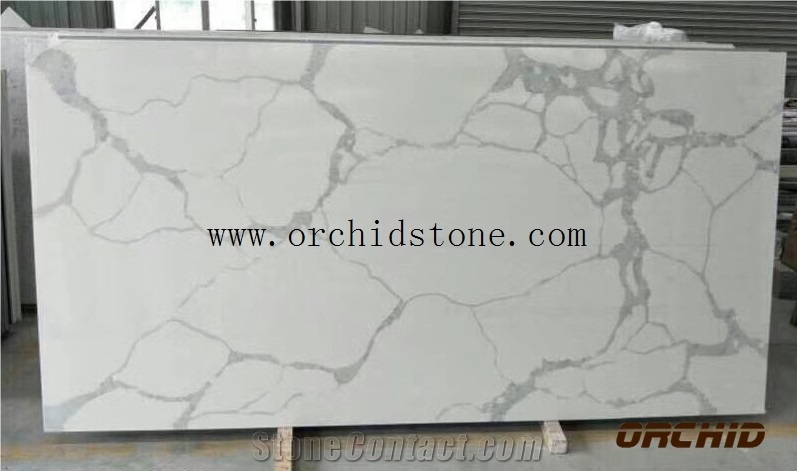 Grade a Bianca Calacatta Carrara Quartz Stone Flooring Tiles,Statuario Altissimo Look Artificial Marble,White Jade Engineered Stone Wall Cladding Tile