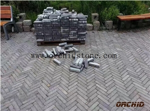 Honed Grey Limestone Paving Sets,Cobble Stone,French Patterns Flooring Paver,Tumbled Bluestone Cobble,Cubes,Garden Stepping Pavements,Walway Pavers