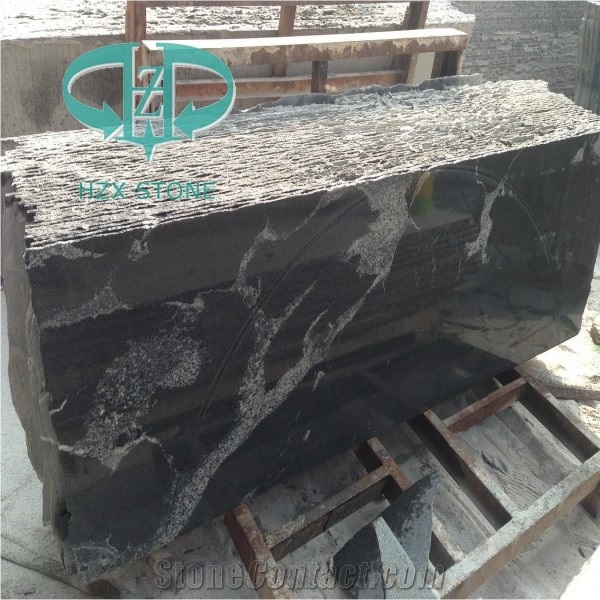 Indoor Natural Stone China High Polished New Kashmir Black Granite Stone, Black Granite for Floor Covering and Wall Cladding