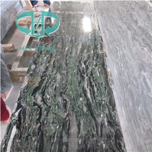 Sea Wave Green Granite, Yunnan Green Granite, China Green Granite Slabs Polishing, Polished Wall Floor Covering Tiles, Walling, Flooring, Pattern