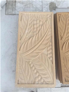 3d Carved Sandstone Wall Panel for Decor Relief