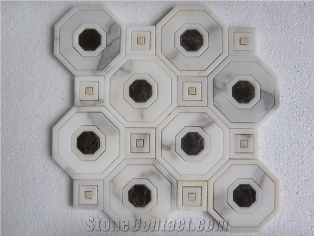 China New Design 3d Marble Mosaic Tiles for Wall Covering