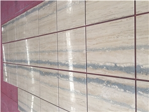 China Supplier Good Quality Silver Grey Travertine Tiles for Floor Covering