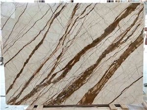China Whosale High Quality Factory Custom Sofitel Gold Marble Slab & Tile for Decoration