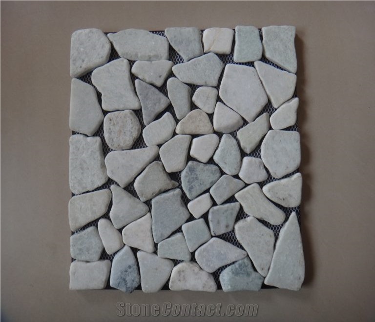 Chinese Supplier Cheap Wood Grey Marble Mosaic Tile for Floor Covering