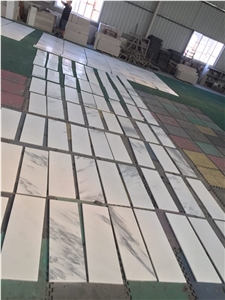 Chinese White Marble Tile White Jade Tile Honed for Flooring Tiles