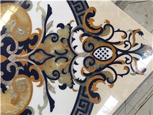 Crema Marfil Marble Floor Medallions for Project