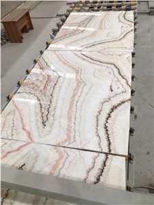 High Polished Onyx/ Bookmatched Onyx Pattern for Decoration