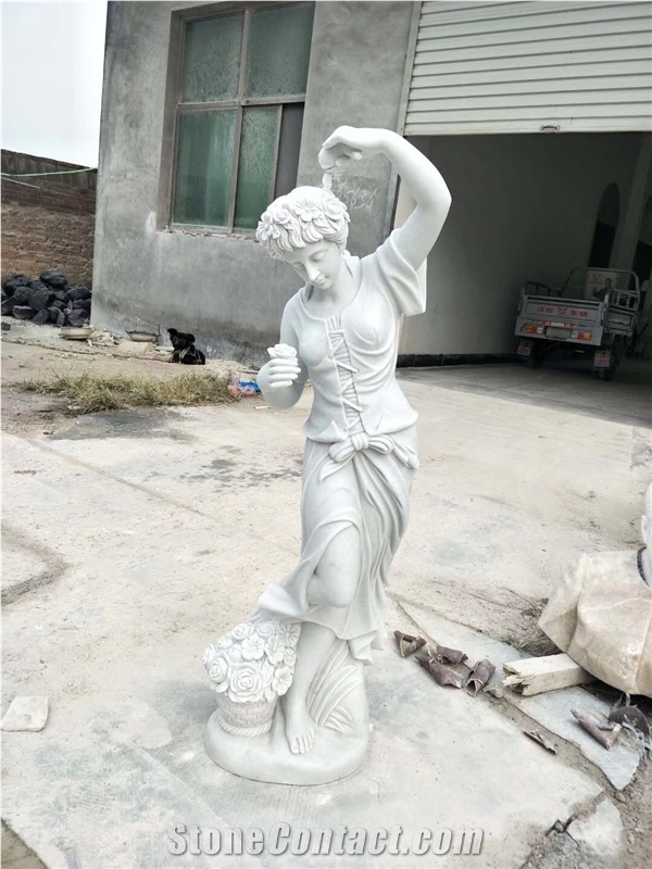 Human Sculpture Handcarved Marble Stone Statue Landscape Scuplture