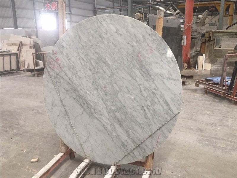 Italy Carrara Marble Dinner Table Top,Polished Round Office Meeting Table Custom Design,Big Size Conference Table