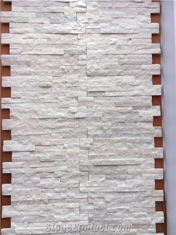 Mixed Wood Marble Linear Strip Mosaic for Blue Wood Marble Split Face Mosaic for Project
