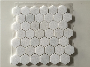 New Designed Crystal White Marble Mosaic Tile Polished for Wall Covering