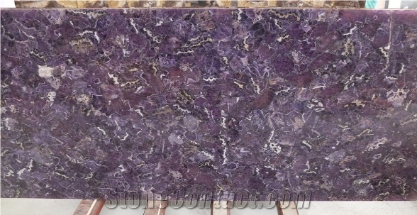 Purple Agate Semi-Precious Stone Slab & Tile for Decoration